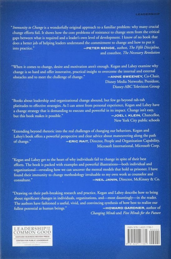 Immunity to Change - thrifted book