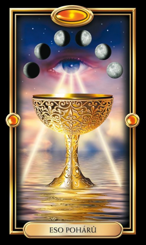 Zlatý tarot - pouze 78 karet bez krabičky, bez návodu