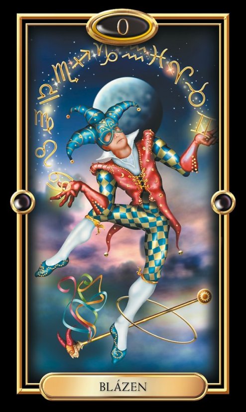 Zlatý tarot - pouze 78 karet bez krabičky, bez návodu
