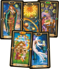 Zlatý tarot - pouze 78 karet bez krabičky, bez návodu