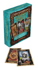 The Victorian Steampunk Tarot - open box (slightly damaged box)