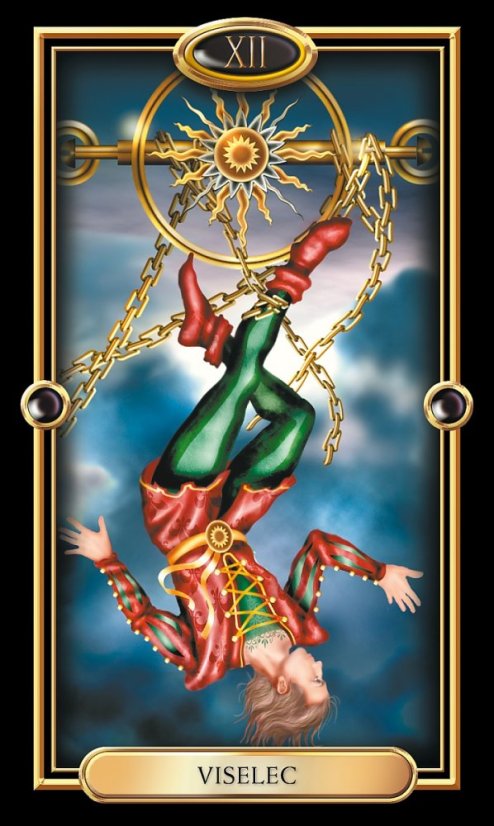 Zlatý tarot - pouze 78 karet bez krabičky, bez návodu