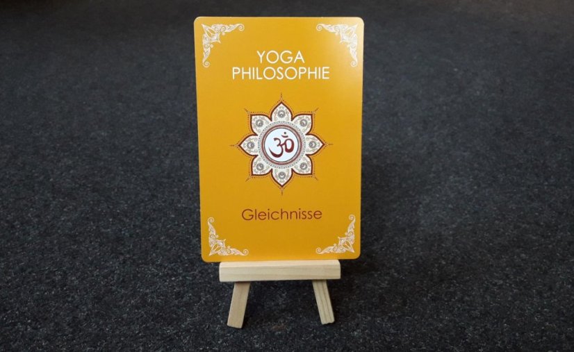 Yoga Philosophie Karten - open box