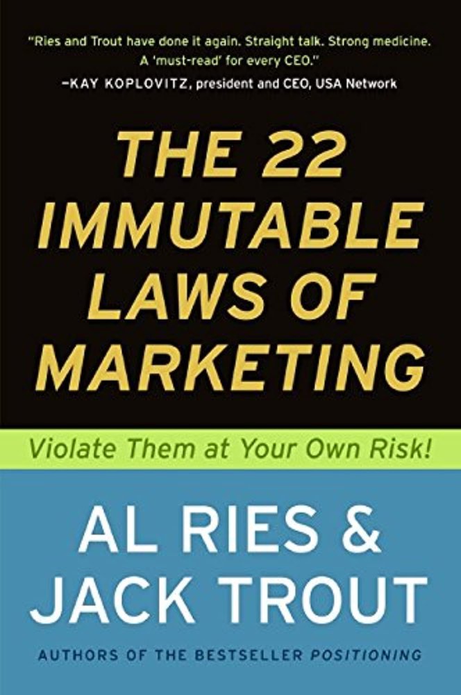 Levně The 22 Immutable Laws of Marketing - thrifted book
